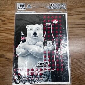 Stuart Hall Coca-Cola Book Covers Paper 13x20 3-Pack Vintage 90s Polar Bear